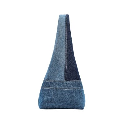 THE PATCHWORK DENIM SACK BAG